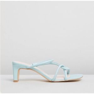 Intentionally Blank Willow Heeled Sandal in Baby Blue